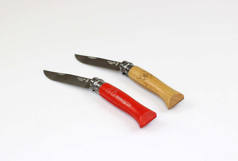 Couteaux  pliants lame inox , manche bois naturel ou de couleur
