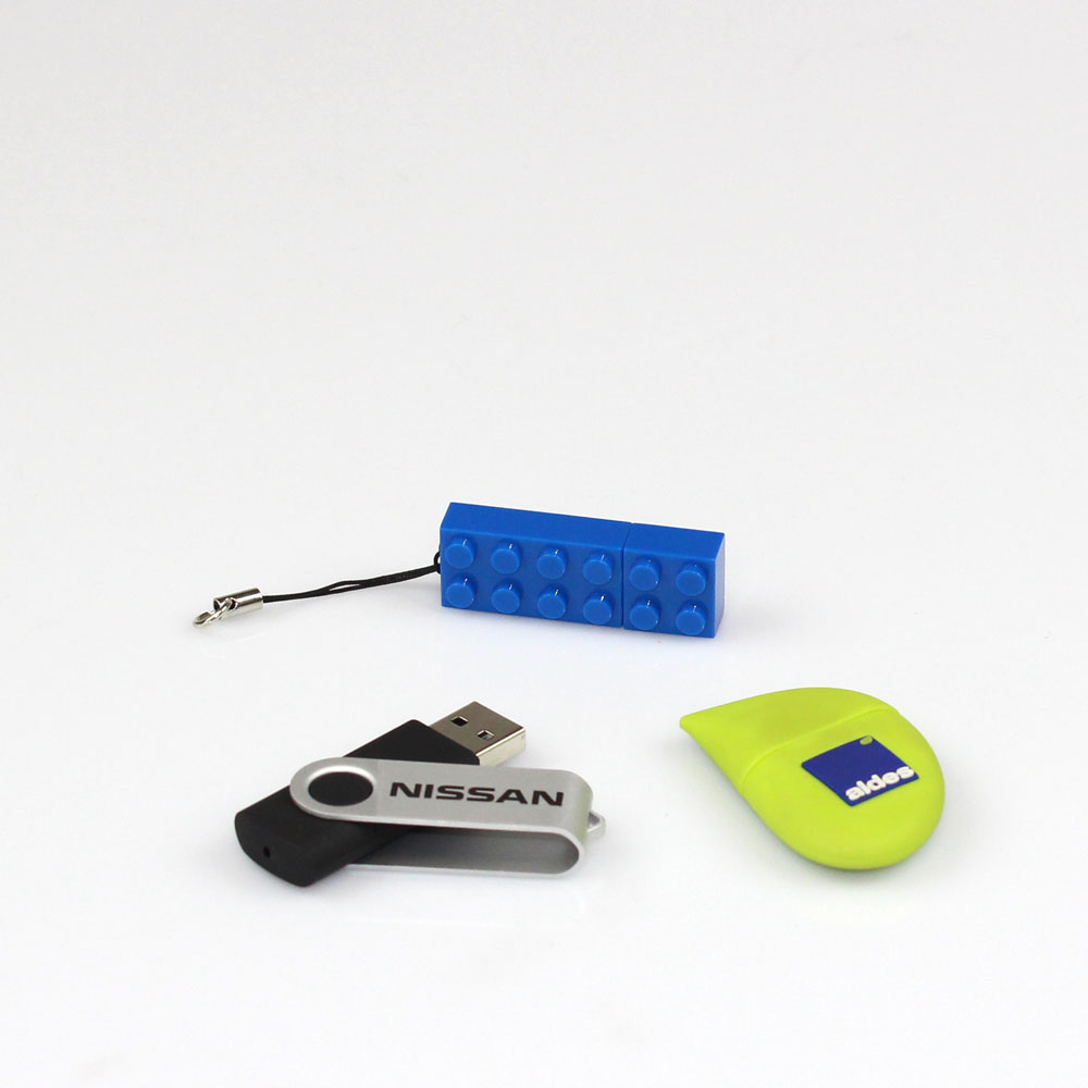 Clés USB en PVC sur mesure, clé en métal et gomme, clé USB de marque