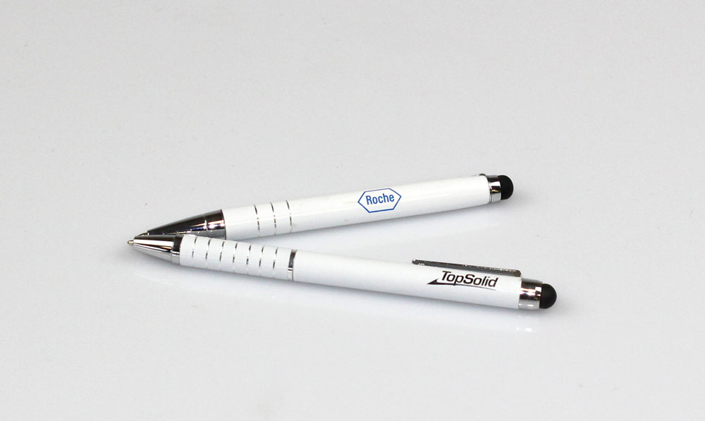 Mini Stylo et stylo bille avec fonction stylet en plastique et métal